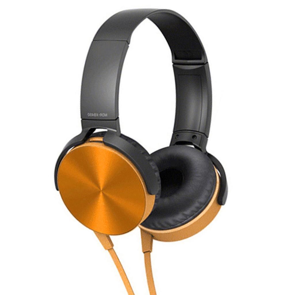 Ultra-Portable Professional DJ Headphones With 120cm Cable, Golden