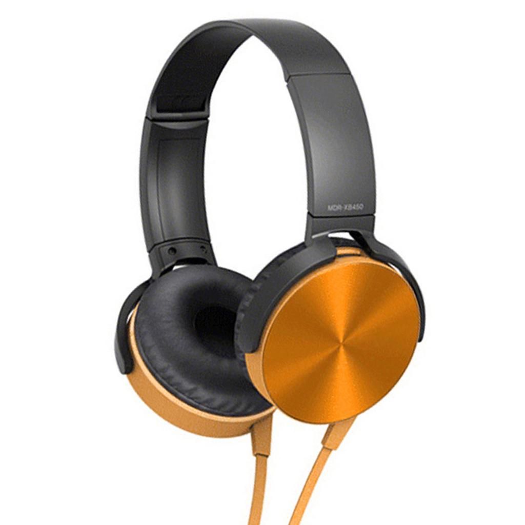 Ultra-Portable Professional DJ Headphones With 120cm Cable, Golden