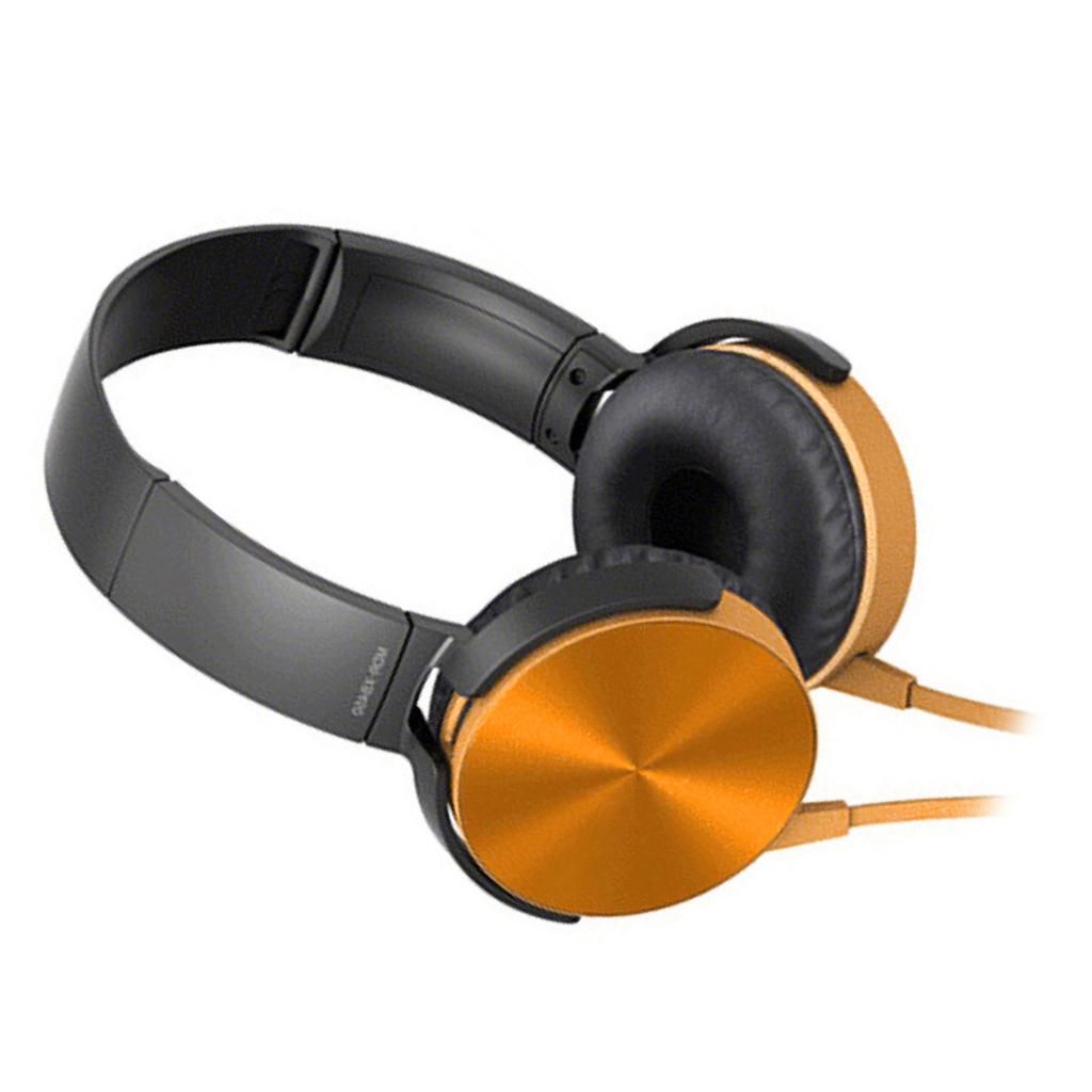 Ultra-Portable Professional DJ Headphones With 120cm Cable, Golden