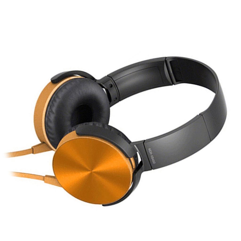 Ultra-Portable Professional DJ Headphones With 120cm Cable, Golden