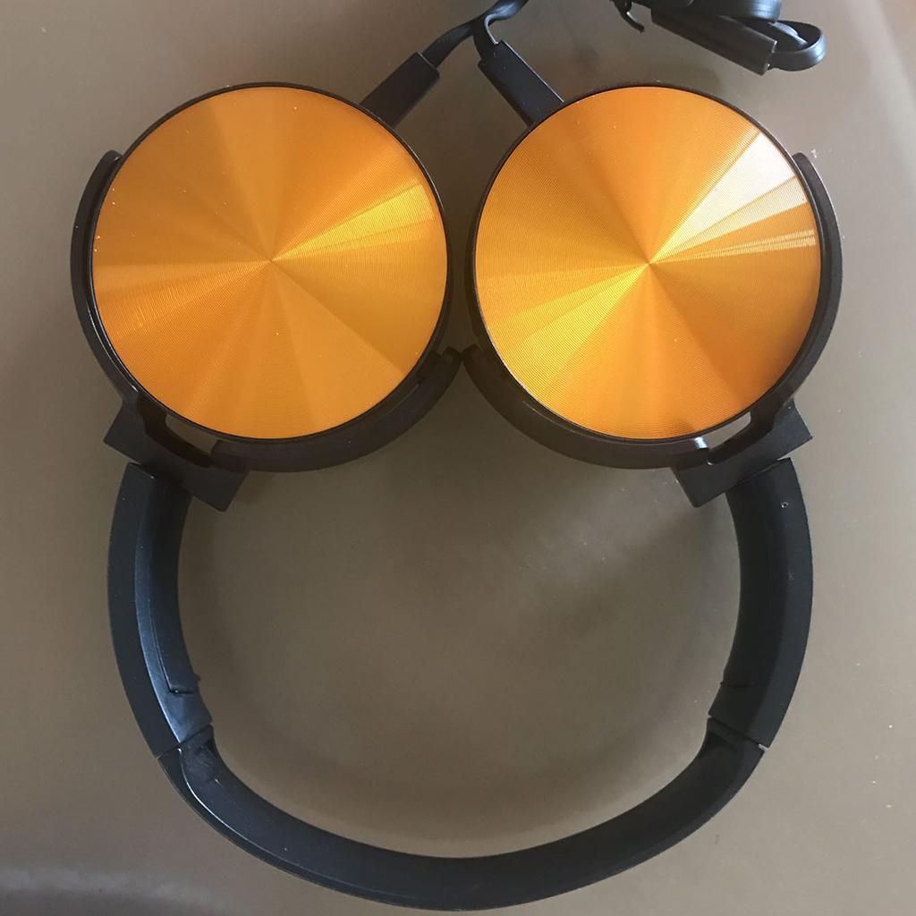 Ultra-Portable Professional DJ Headphones With 120cm Cable, Golden