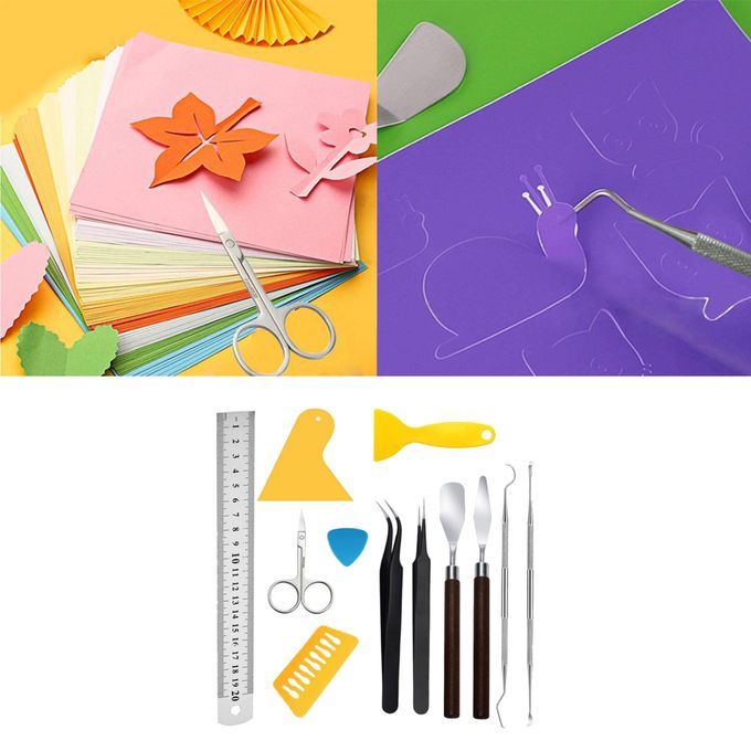 14Pcs Craft Vinyl Weeding Tools Set Basic Vinyl Tool For Cricut Cameos