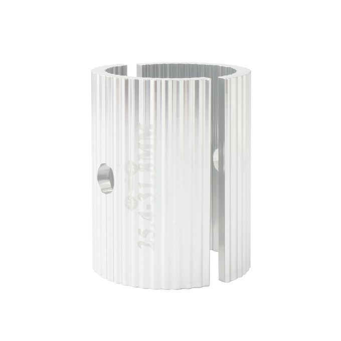 Bike Stem Adapter Handlebar Reducing Shim Silver 25.4-31.8mm