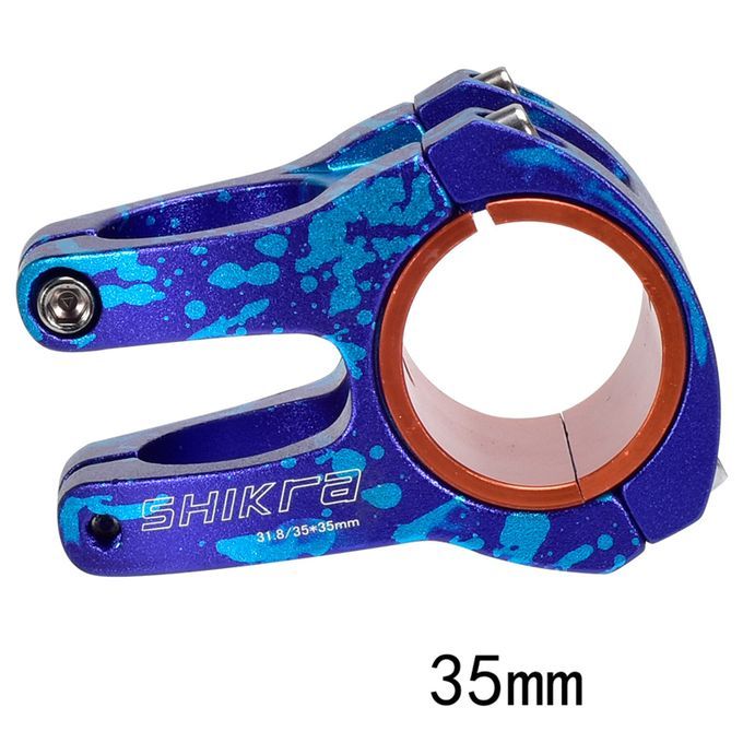 Mountain Bike Stem MTB Road Bike Repair Short Stem Purple Blue 35mm