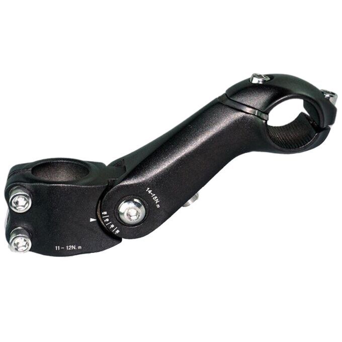 MTB Adjustable Short Handler Bar Riser For 25.4mm Mountain Matte Black