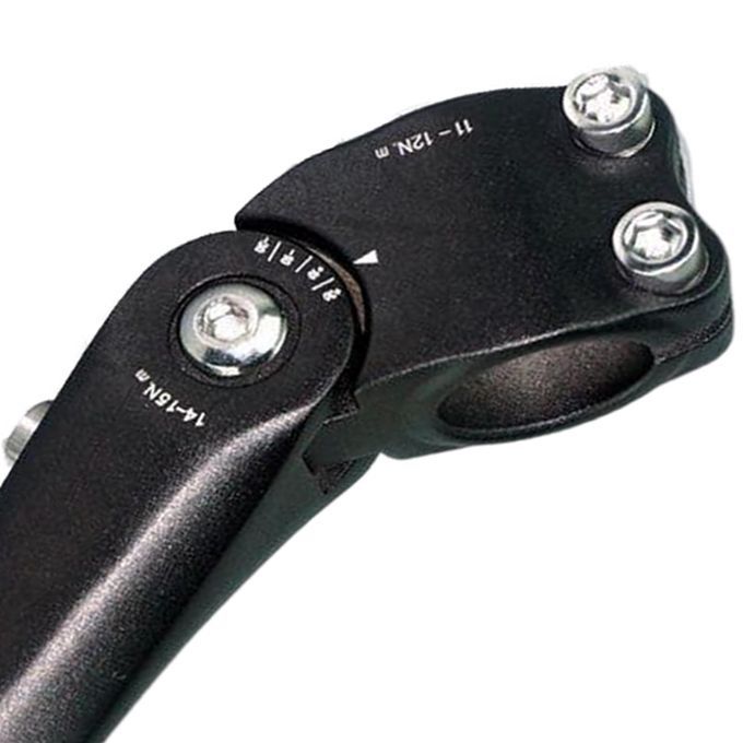 MTB Adjustable Short Handler Bar Riser For 25.4mm Mountain Matte Black