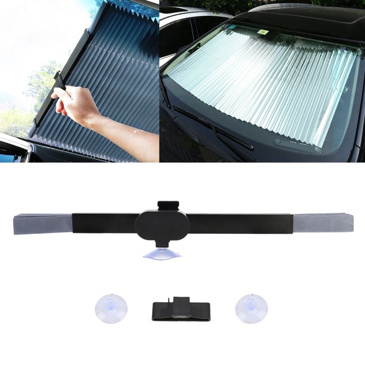 Sucker Suction Cups Retractable Sun Shade, Size: 46cm