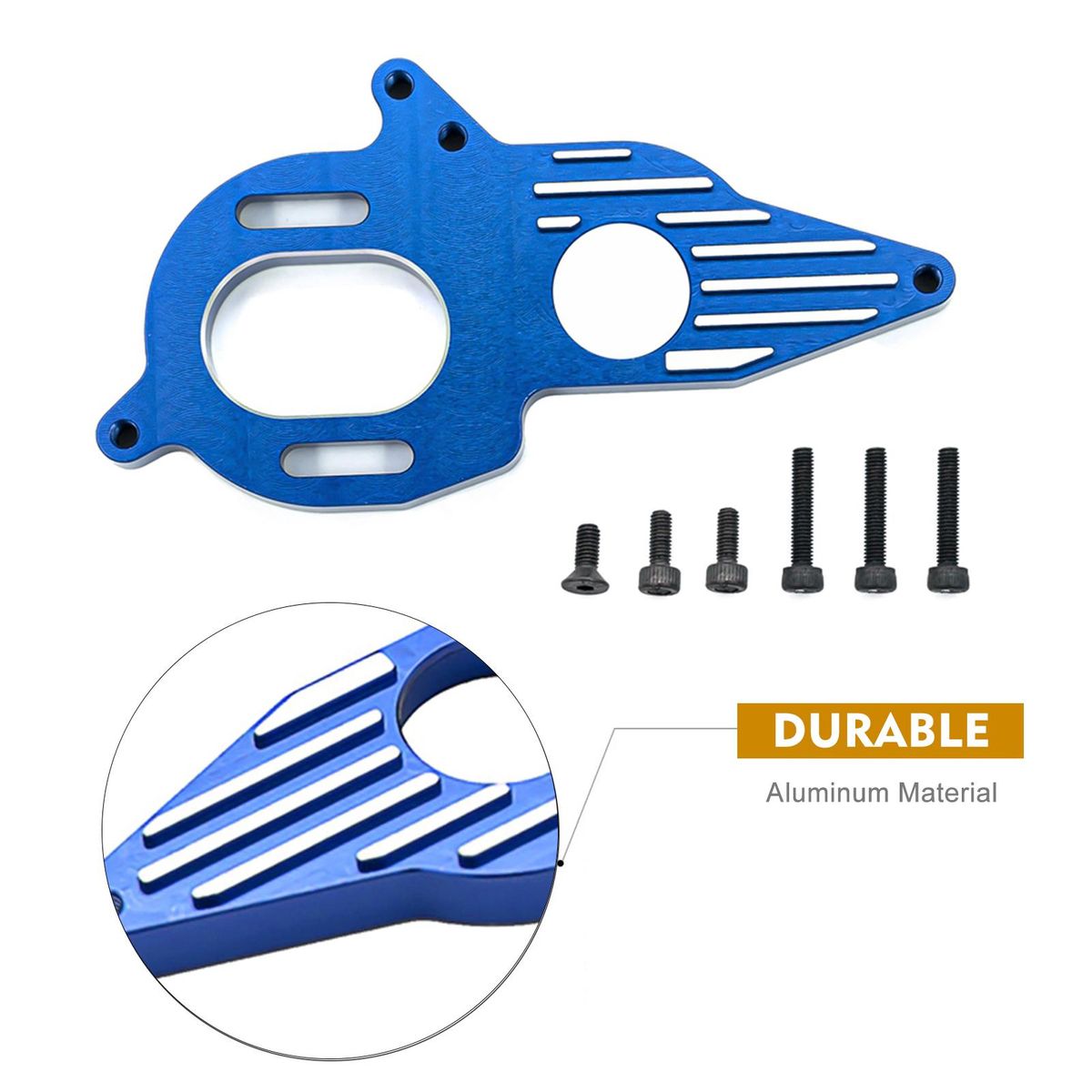 Motor Heat Sink Mount Aluminum Alloy Motor Heat Sink Replacement for Arrma 1/10 4X4 Granite Mega RC Car
