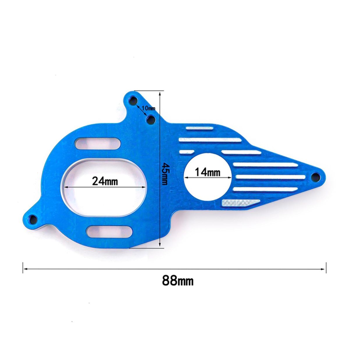 Motor Heat Sink Mount Aluminum Alloy Motor Heat Sink Replacement for Arrma 1/10 4X4 Granite Mega RC Car
