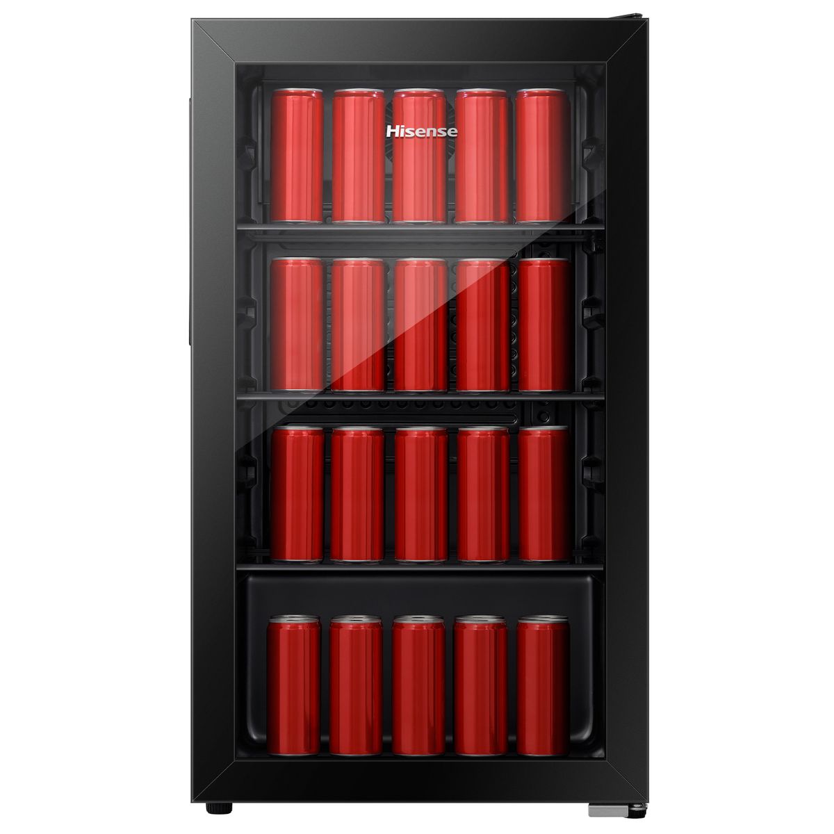 91 Litres Glass Door Beverage Cooler (JC-94) - Black