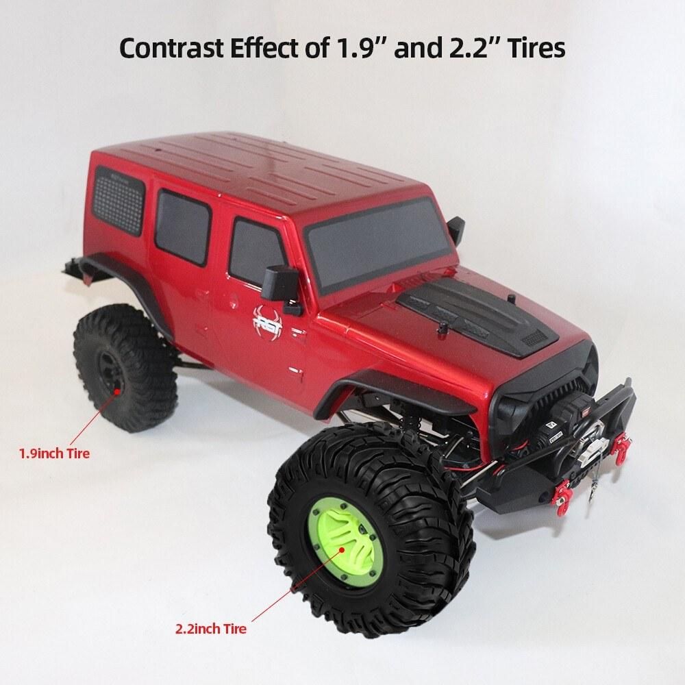 4pcs 135mm 2.2 Inch Rim Rubber Inflatable Tyre Tire Wheel for RC Car Traxxas HSP Redcat RC4WD Tamiya Axial SCX10 D90 HPI RC Rock Crawler