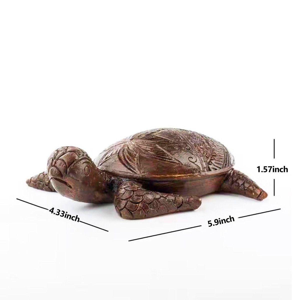 Mini Turtle Statue Resin Animal Sculpture Decoration Turtle Ornament Arts Micro Landscape for Outdoor Garden Backyard Crafts Decoration