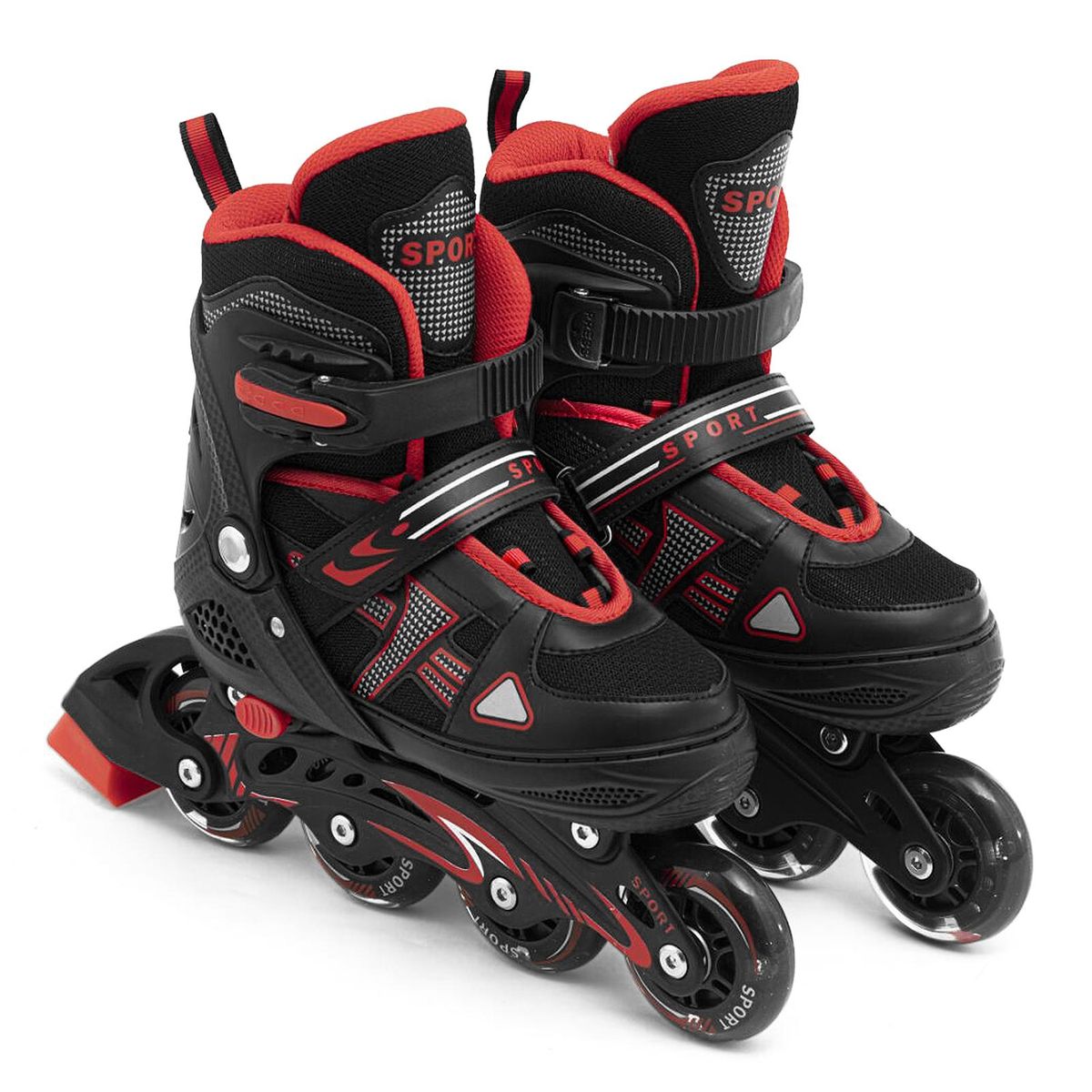 Adjustable Illuminating Inline Skates with Light Up Wheels for Kids and Youth Girls Boys Inline Skates