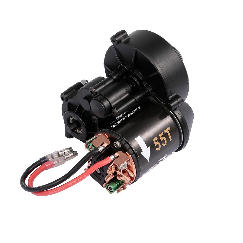 AUSTAR 540 55T RC Brushed Motor with Gear Box for 1/10 Axial SCX10 RC4WD D90 Crawler Climbing RC Car