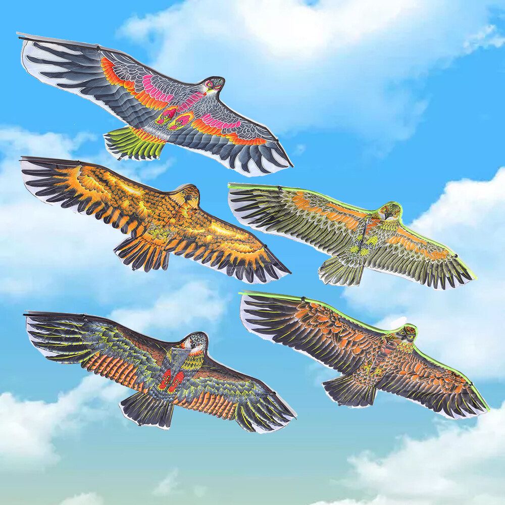 1.1m Rear Brace Kite Eagle Kite Child Kite 30m Kite String With Plastic Handle 5 Types Type 1