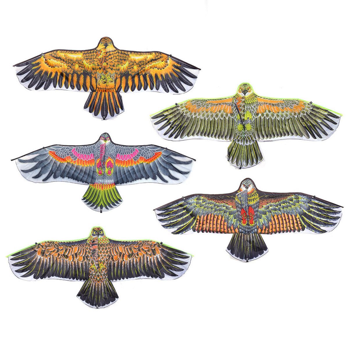 1.1m Rear Brace Kite Eagle Kite Child Kite 30m Kite String With Plastic Handle 5 Types Type 1