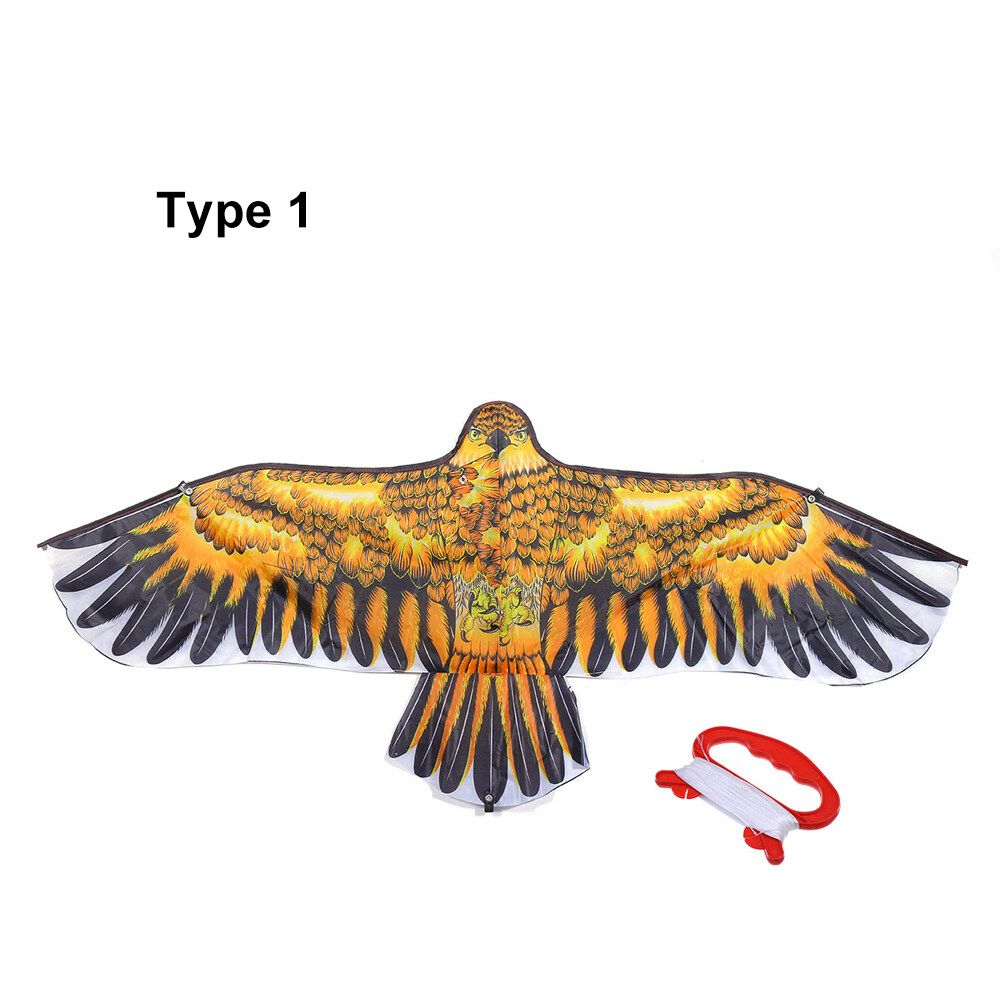 1.1m Rear Brace Kite Eagle Kite Child Kite 30m Kite String With Plastic Handle 5 Types Type 1
