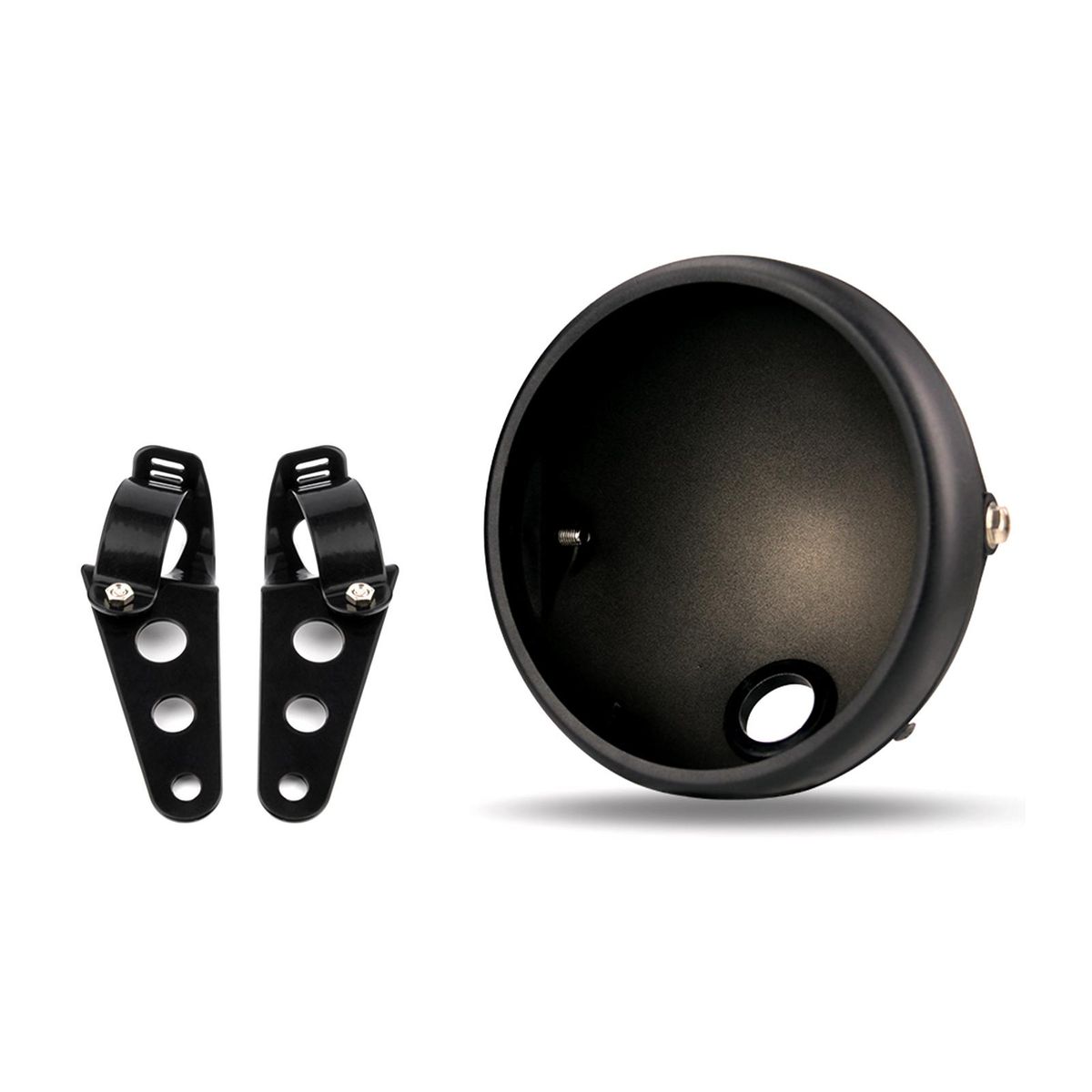 7 Inch Headlight Housing Bracket+Headlight Cover Universal Headlamp Shell 35mm to 43mm Front Shock Absorber Easy Install