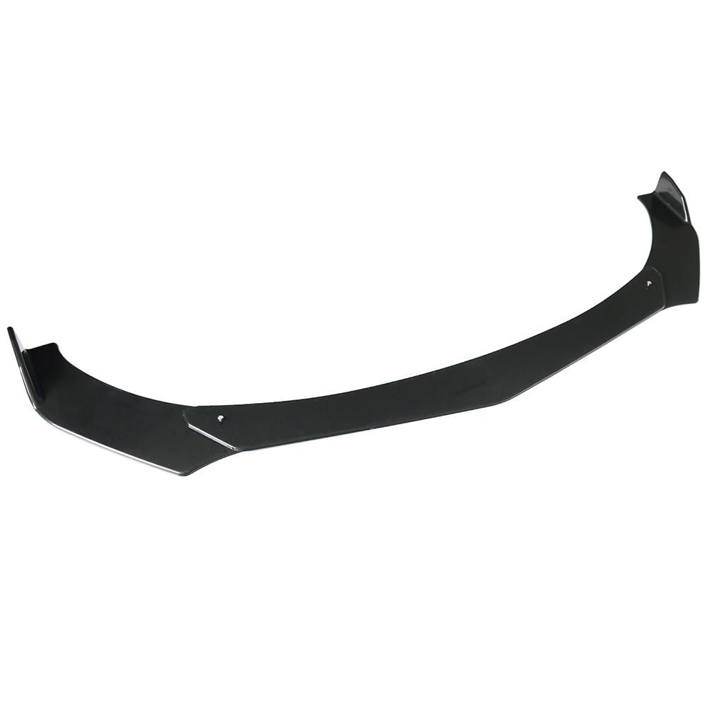 Black  Universal 3Pieces Car Front Lip Chin Bumper Body Kits For Honda For Civic