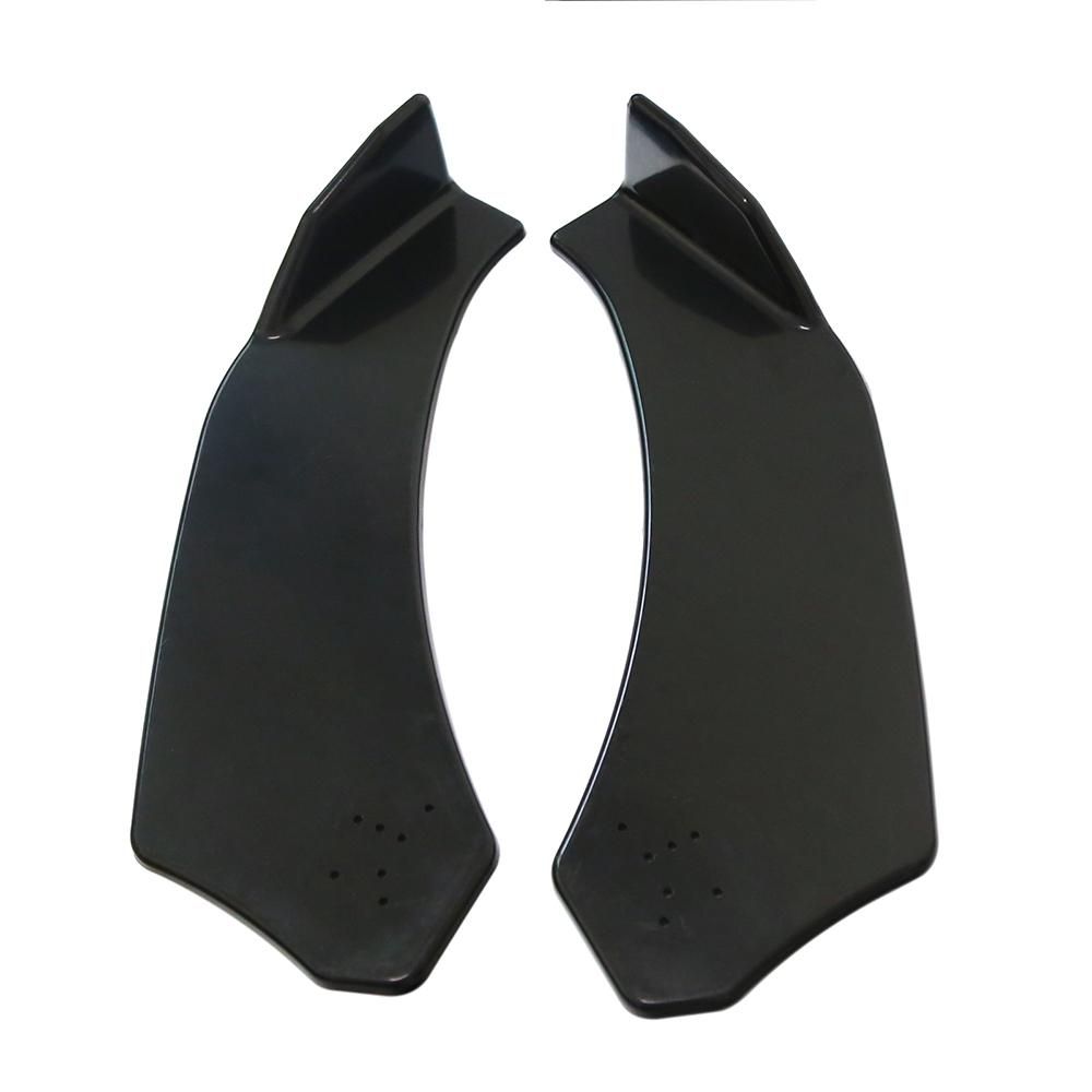 Black  Universal 3Pieces Car Front Lip Chin Bumper Body Kits For Honda For Civic