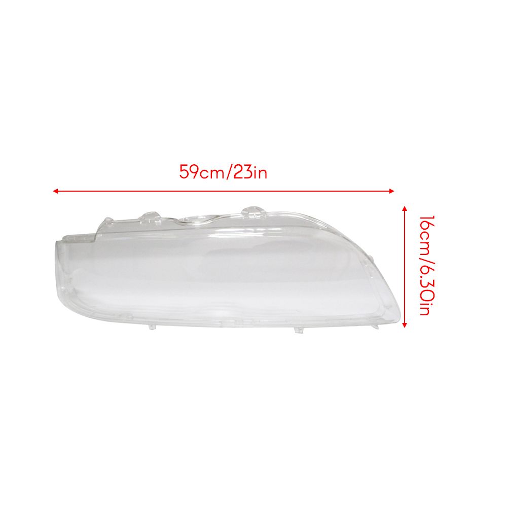 One Pair Headlight Cover Shell Clear Glass Lens Headlamp