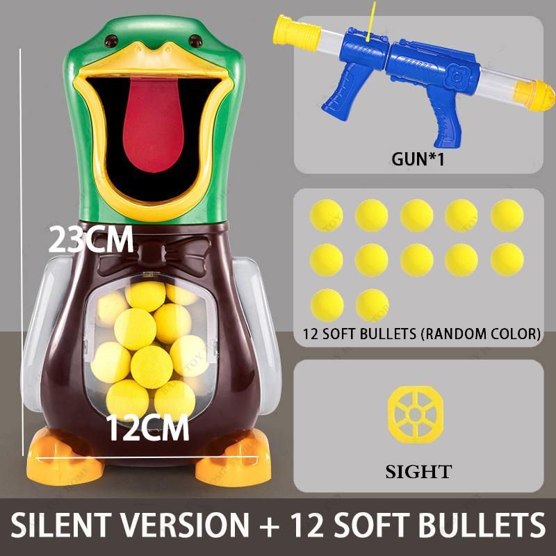 Hungry Shooting DuToys Air-powered Gun Soft  Ball With Light Electronic Scoring Battle Games Funny Gun Toy For Kids