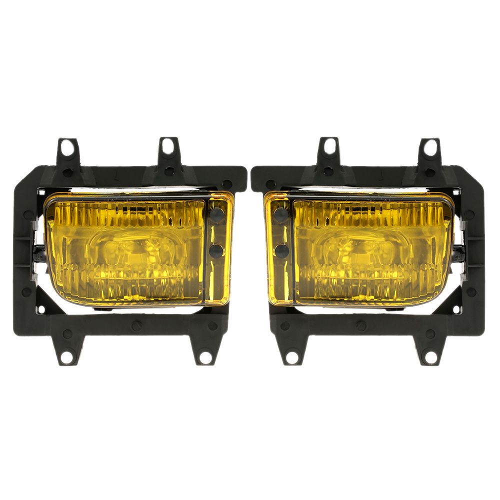 Pair Of Left   Right Front Fog Light Transparent Plastic