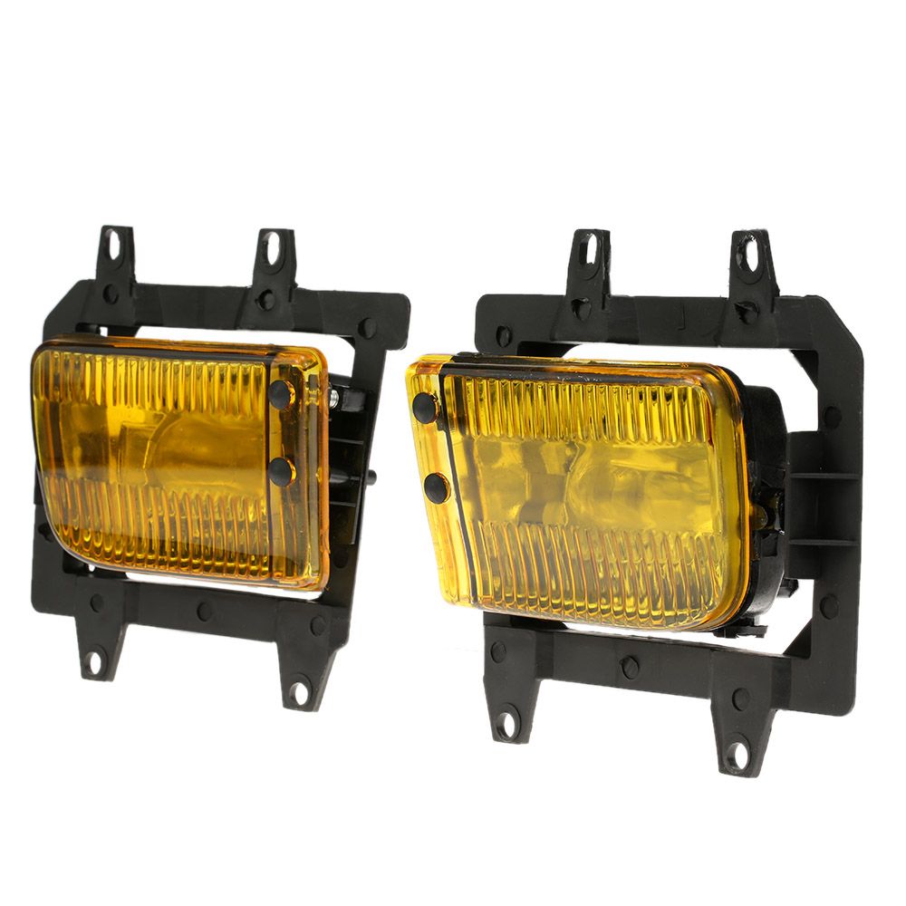 Pair Of Left   Right Front Fog Light Transparent Plastic