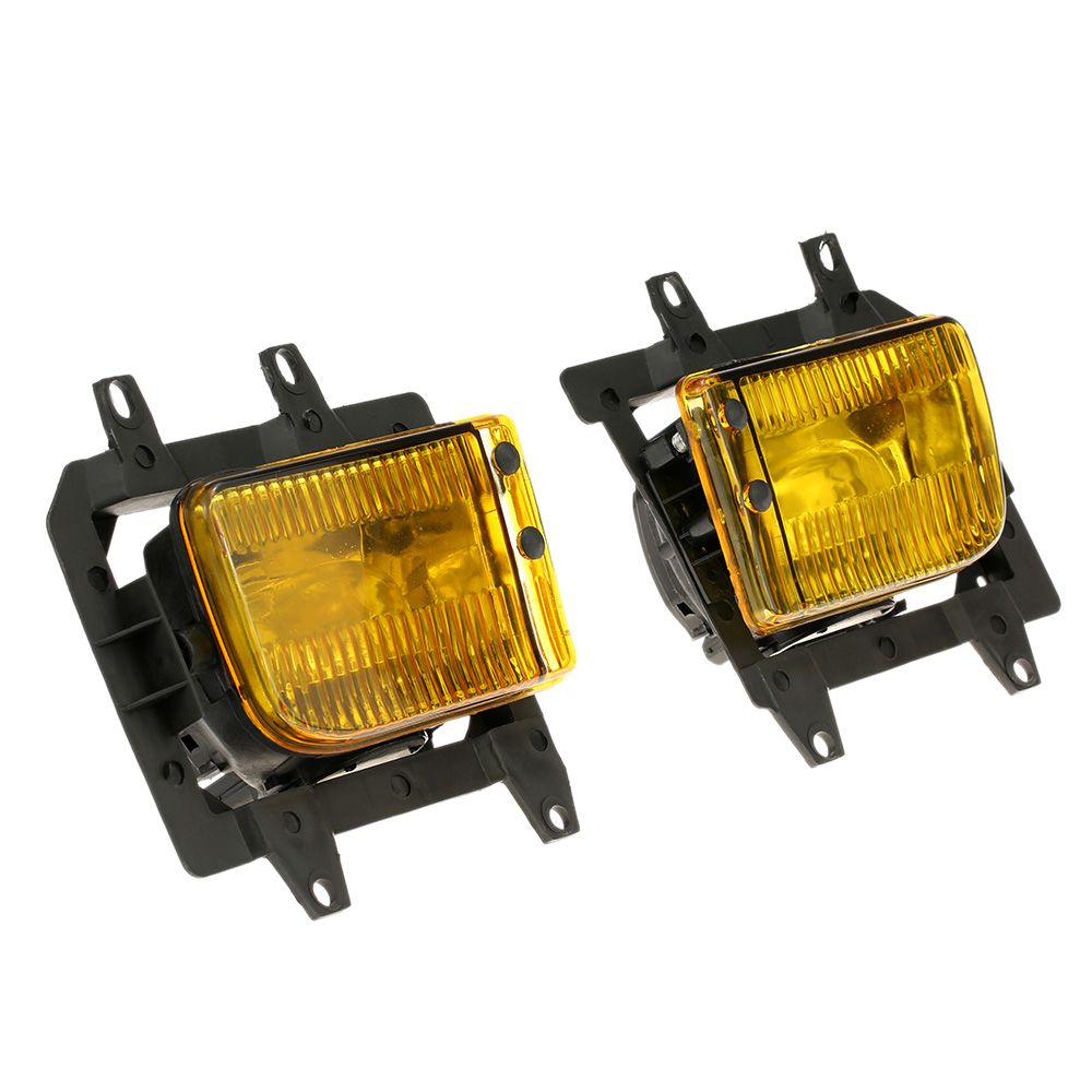Pair Of Left   Right Front Fog Light Transparent Plastic
