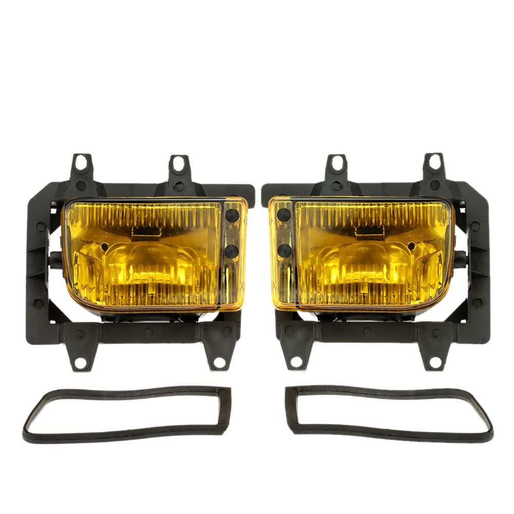 Pair Of Left   Right Front Fog Light Transparent Plastic