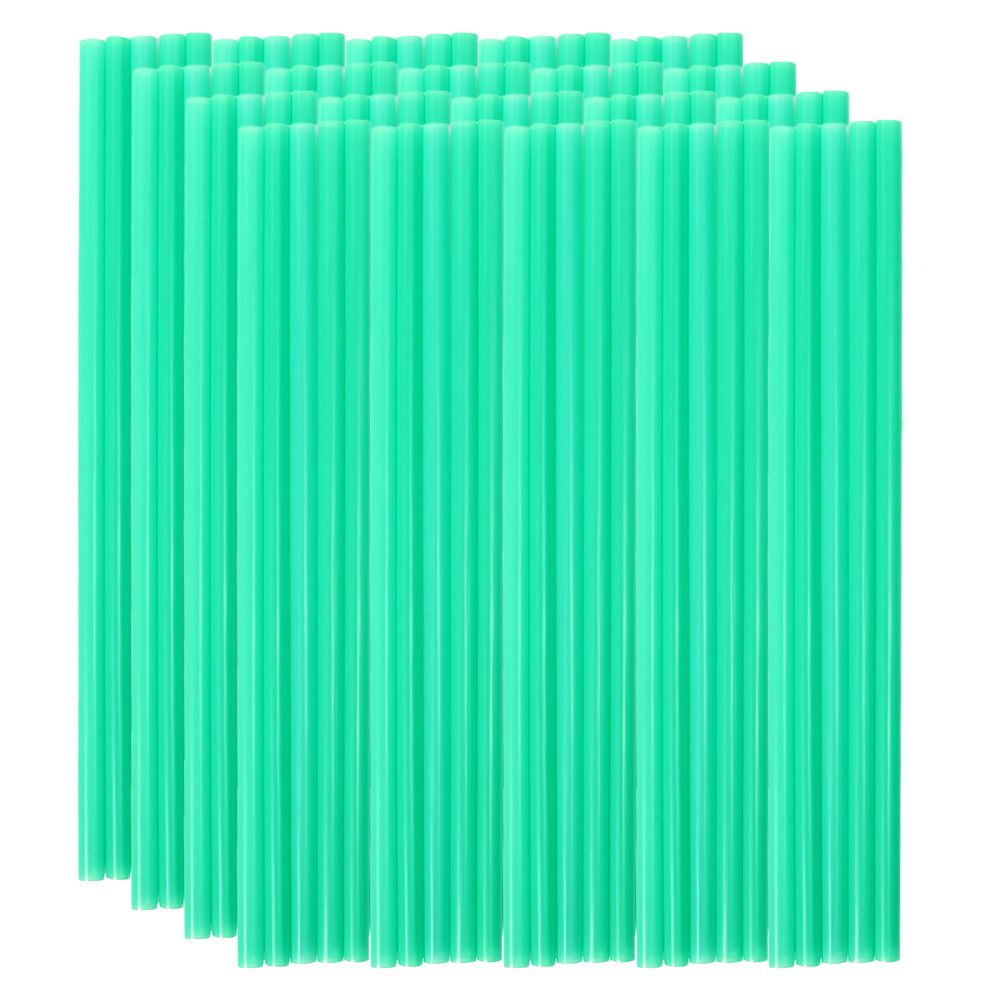 100pcs Plastic Straws Disposable Colored Milk Tea Milkshake
