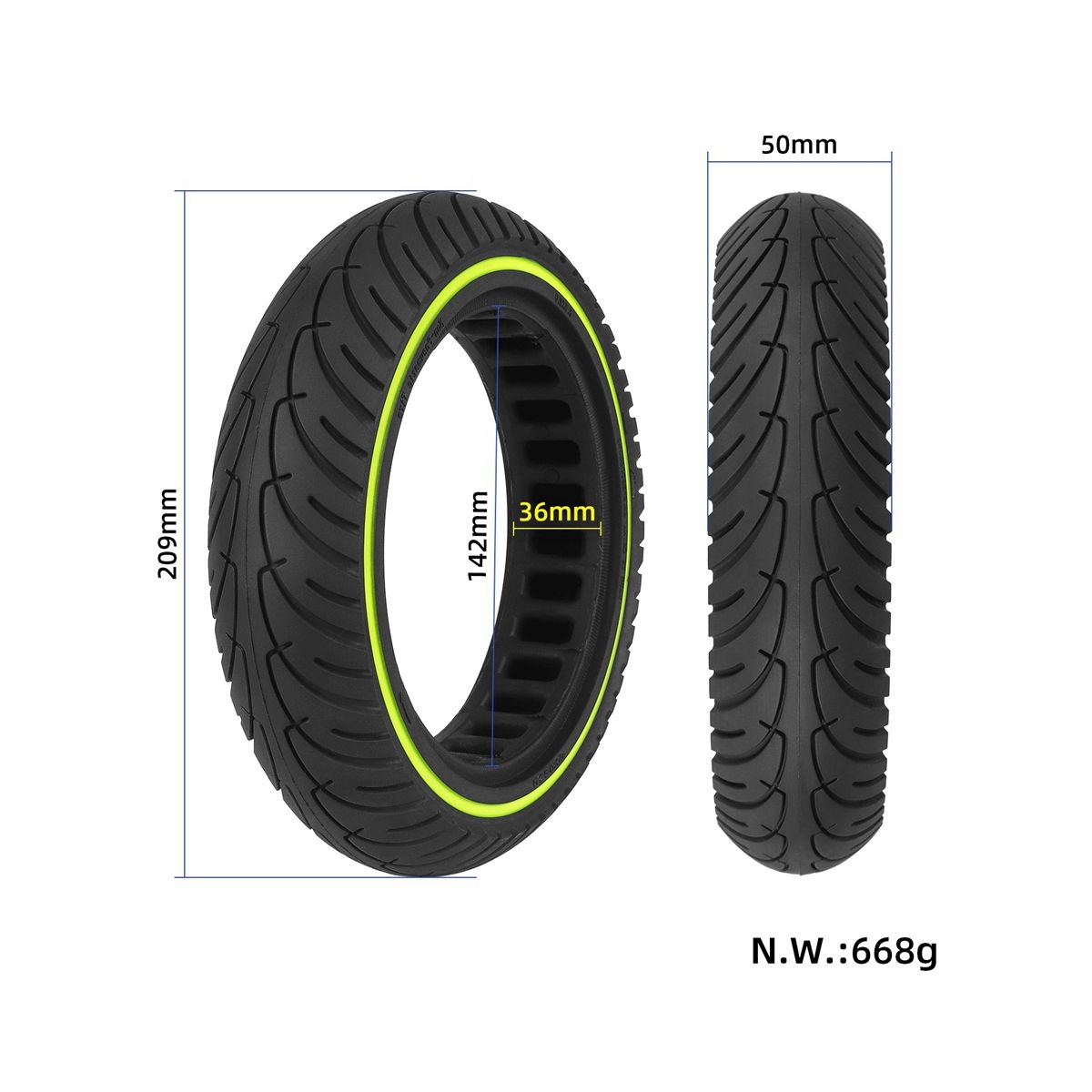 For Electric Scooter 8 1/2X2 Explosion-Proof Tire 8.5