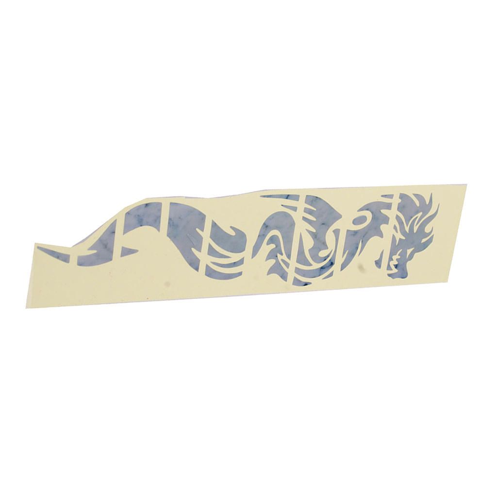 Guitar Bass Chinese Dragon Fretboard Inlay Sticker Fret Silver Decal