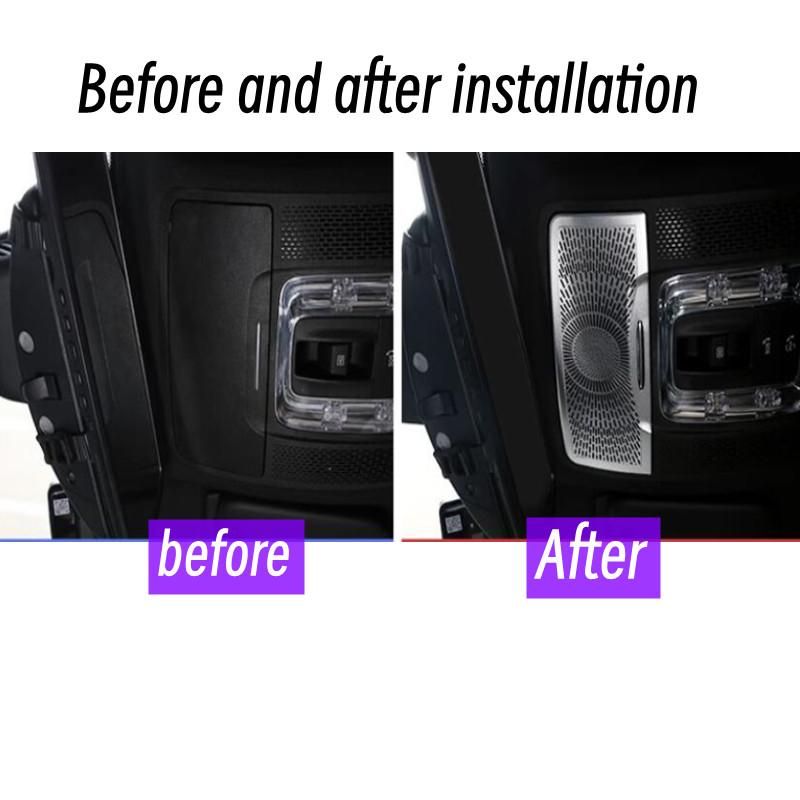 Aluminum Alloy For Mercedes Benz A B GLA GLB Class W177 W247 X247 -2023 Car Roof Glasses Box Mesh Cover Trim Accessories