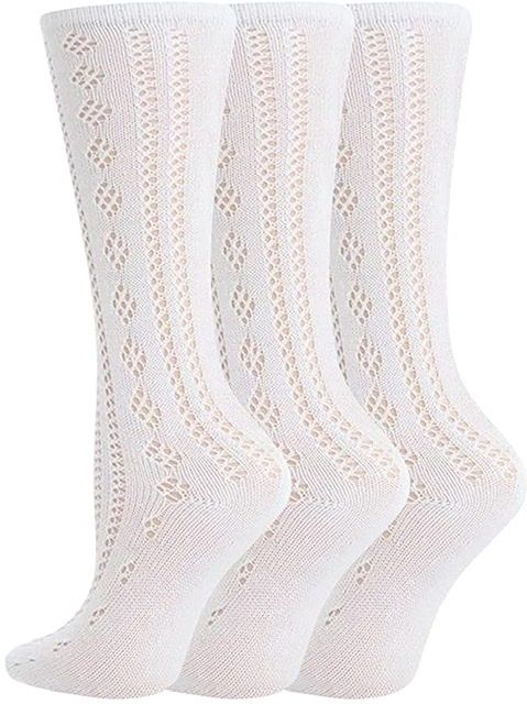 3/4 Pelerine Girls Socks White