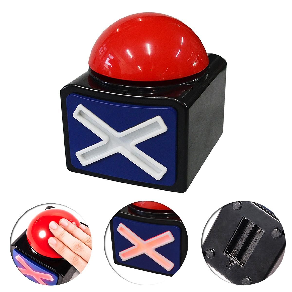 Game Answer Buzzer Alarm Button With Sound Light Trivia Quiz Got Talent Buzzer
