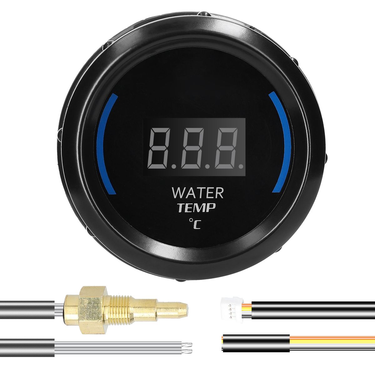 52mm Water Temperature Gauge Car Digital Meter LED Display