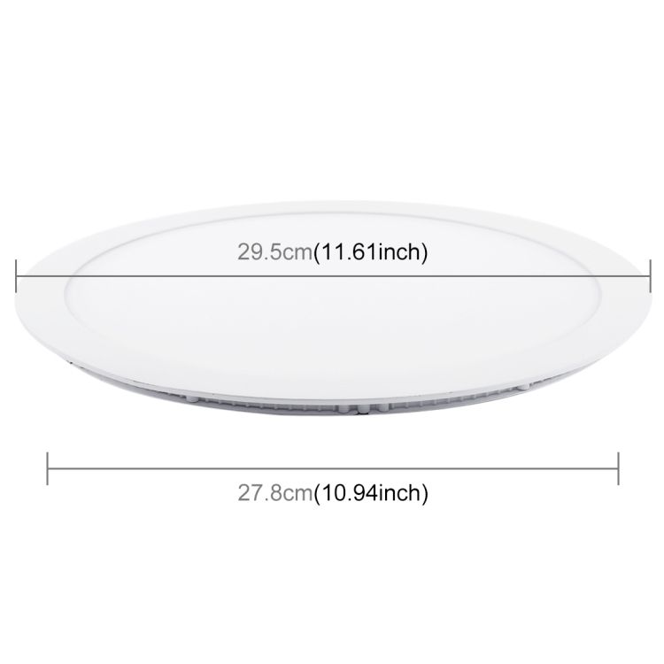 24W LED 29.5cm Round Panel 120 LED SMD 2835 Light Lamp
