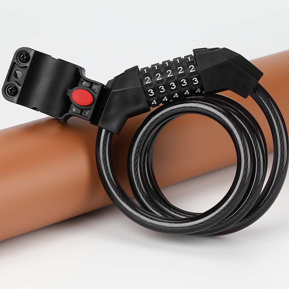 Bicycle Five Digit Code Transparent Lock Riding Equipment