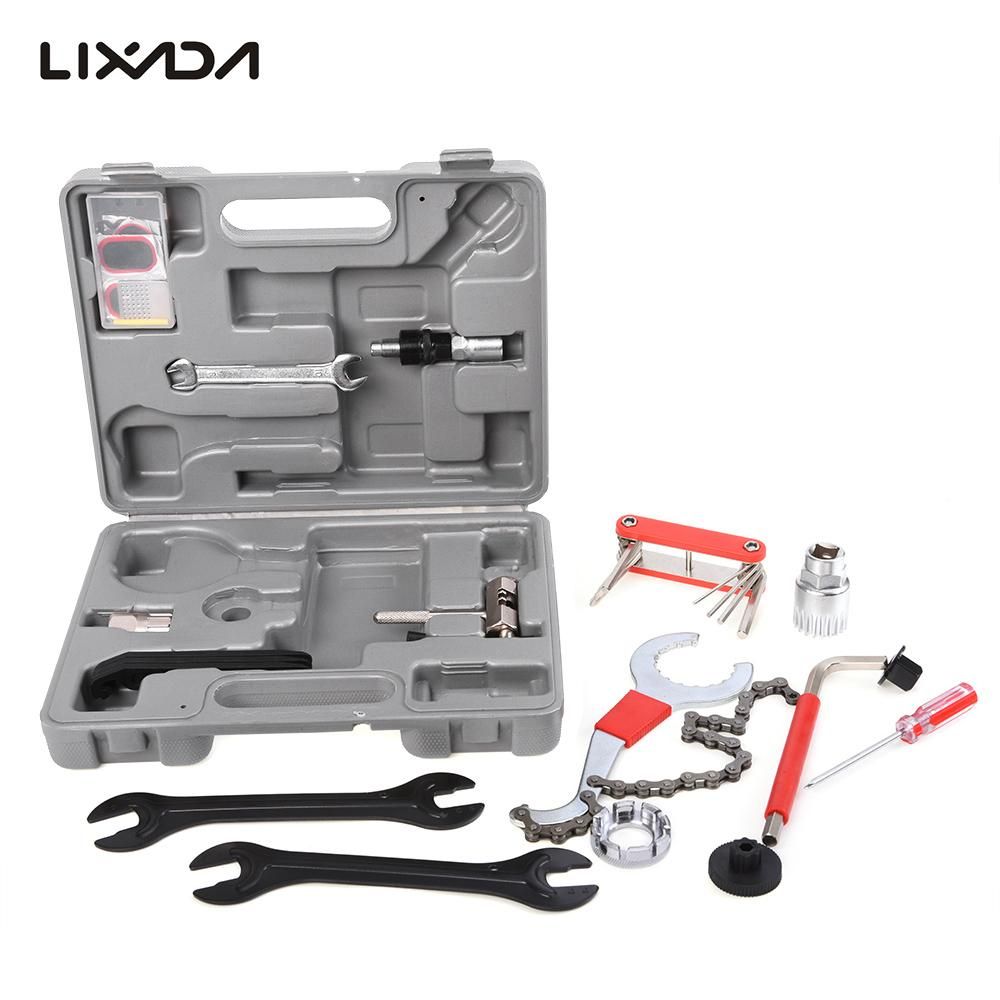 Lixada Professional Universal Home Outdoor Multi-function Purpose Bike Bicycle Repair Tool Kit Set