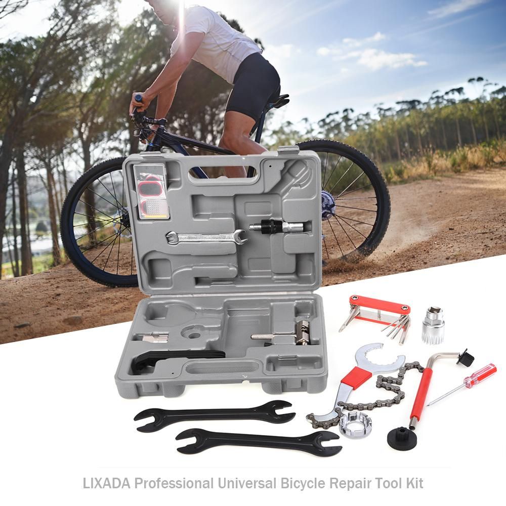 Lixada Professional Universal Home Outdoor Multi-function Purpose Bike Bicycle Repair Tool Kit Set