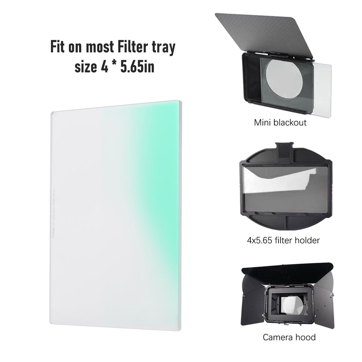 FOTGA 4mm Square UV Filter 4 x 5.65in Protective Filter Slim HD Optical Glass Ultra Slim Multi Layer Coating