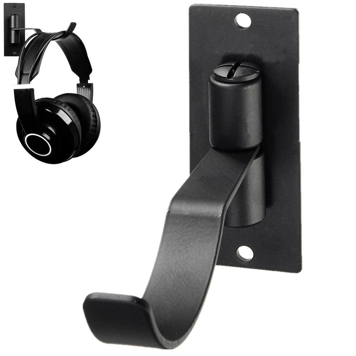 ALCTRON Spin Wall Mount Headphone Steel Holder Hanger Headsets Earphones Hook