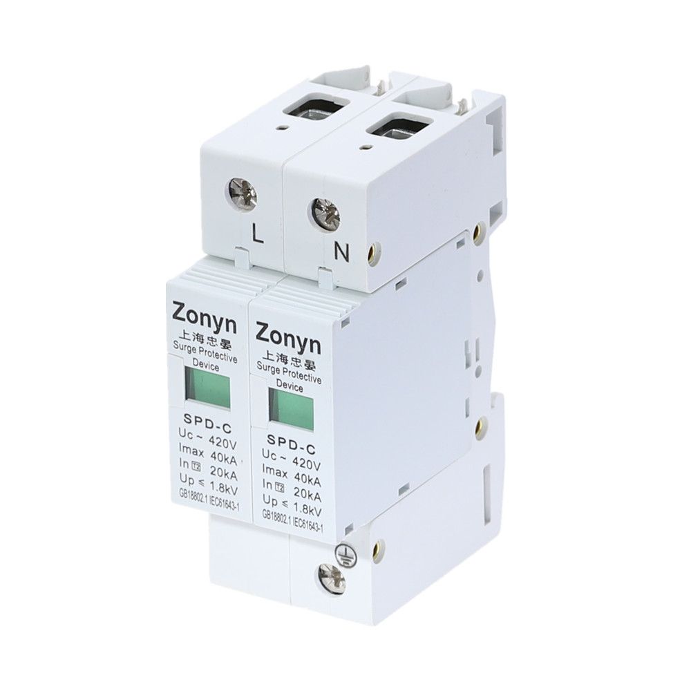 1PCS High Quality 2P SPD 420V 20KA~40KA House Surge