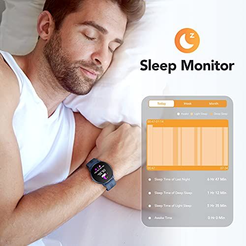 Smart Watch AGPTEK Smartwatch For Men Women IP68 Waterproof