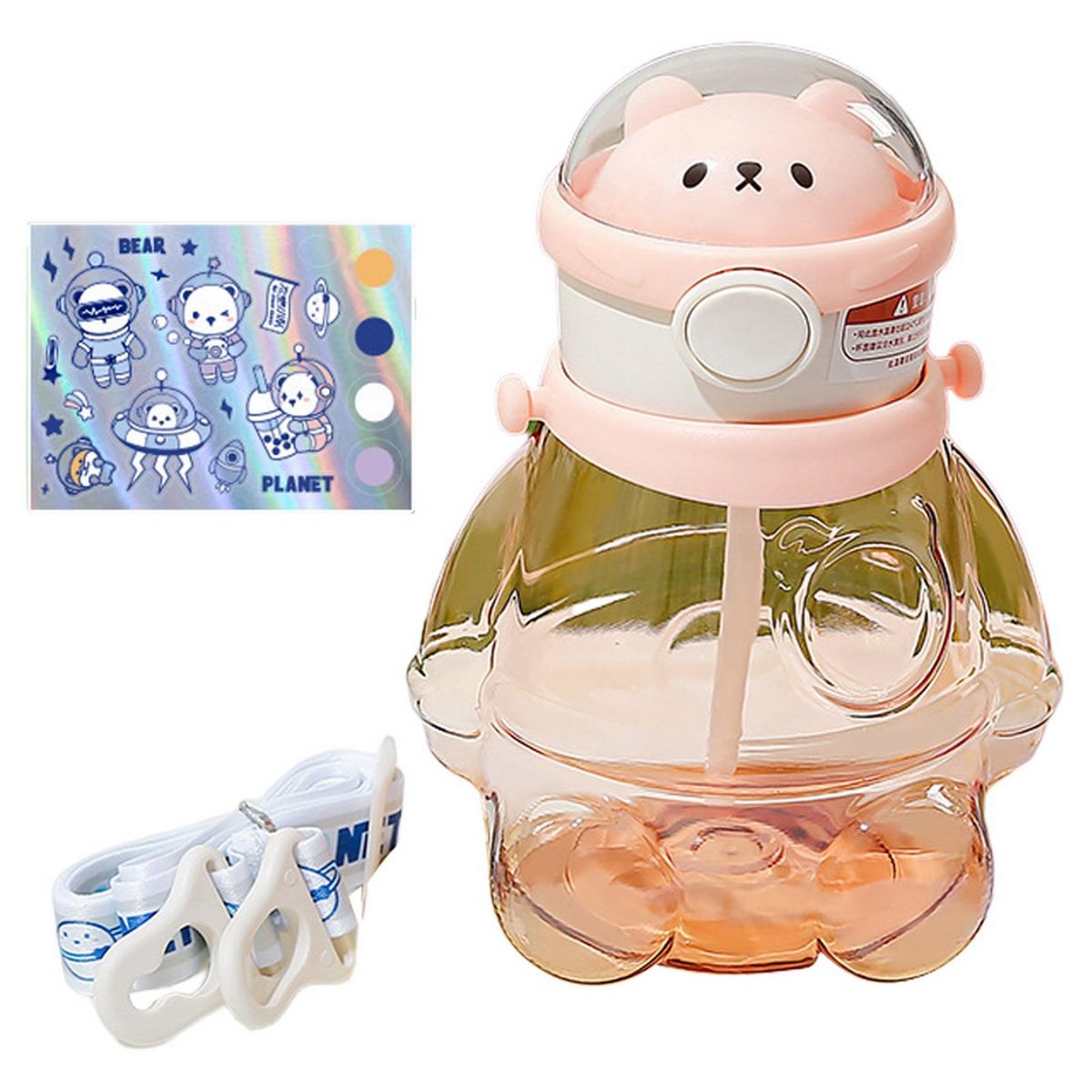 Childrens Sippy Cup Cute Style Water Jug Pink