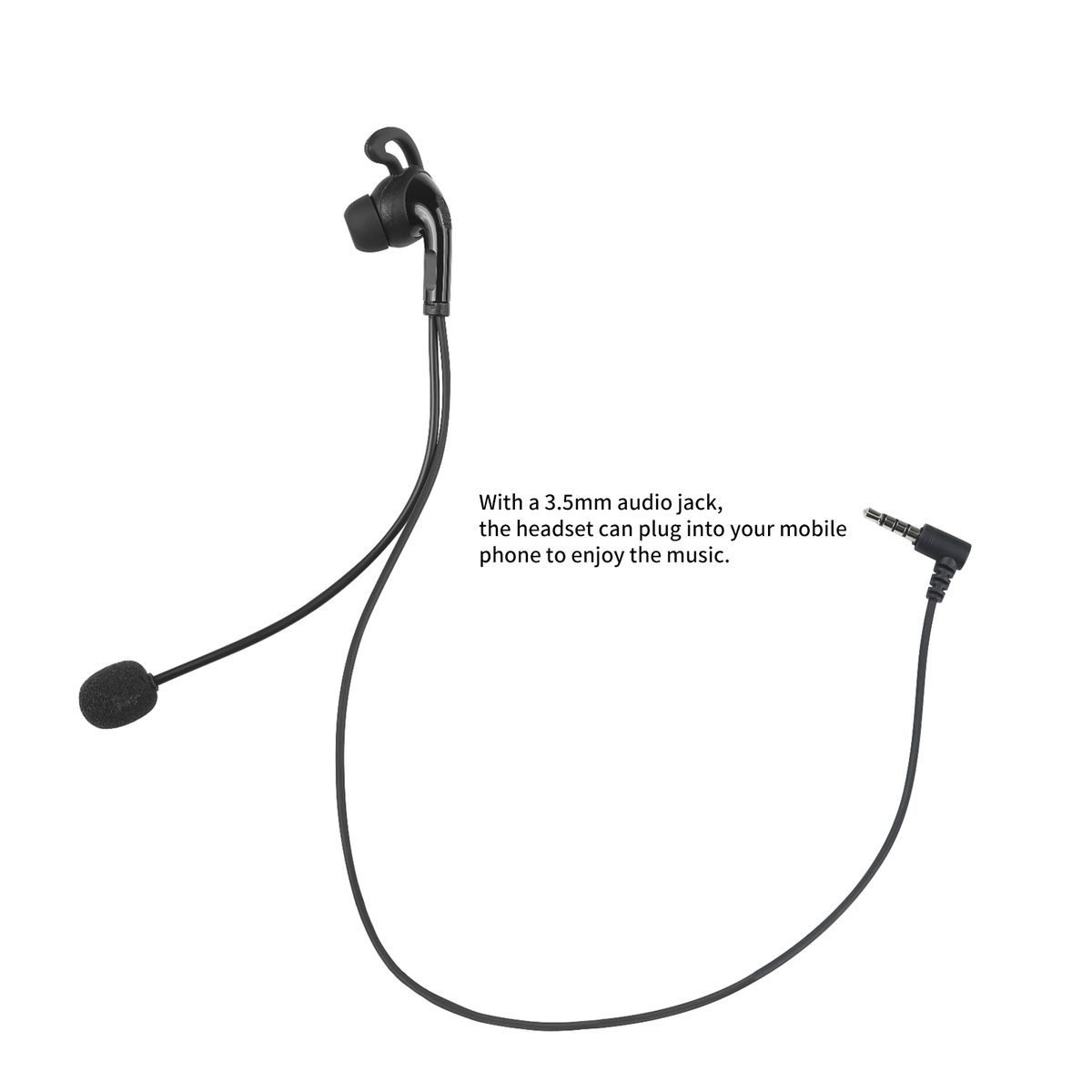 Referee Headset, In-Ear Headphone With Microphone
