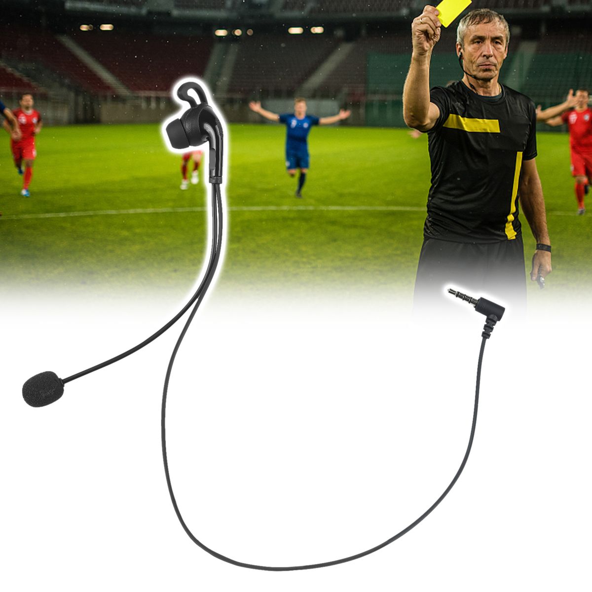 Referee Headset, In-Ear Headphone With Microphone