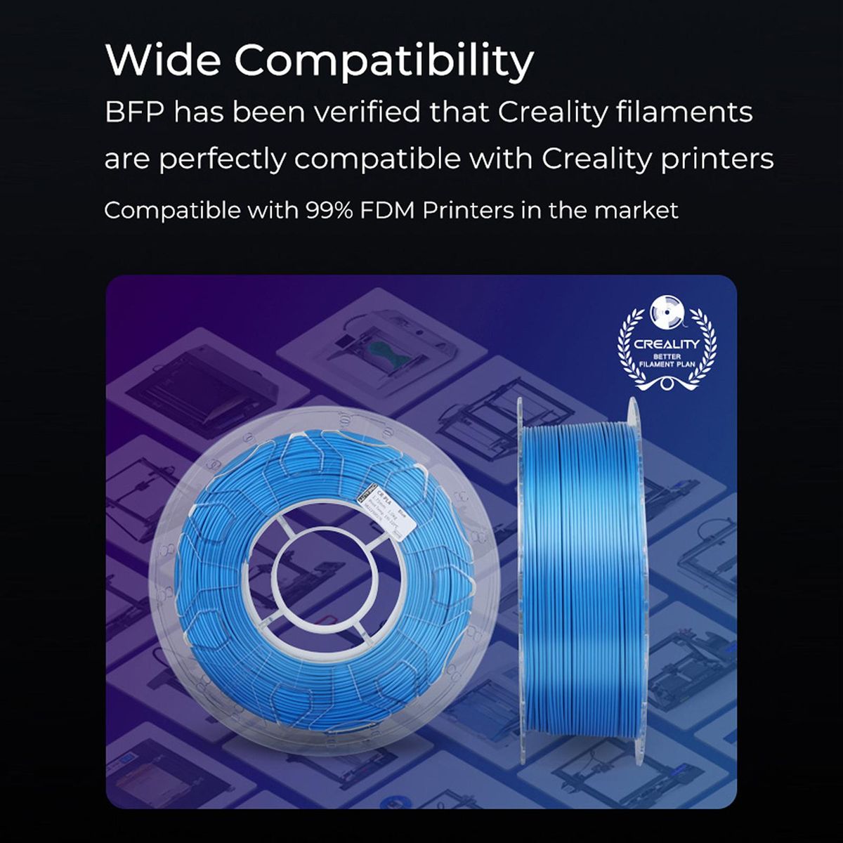 Creality Ender-PLA Filament for Ender Series CR Series All FDM Creality 3D Printer Smooth Flow High Toughness No Warp 1.75mm 1kg/2.2lbs Filament Dimensional Accuracy +/-0.03mm