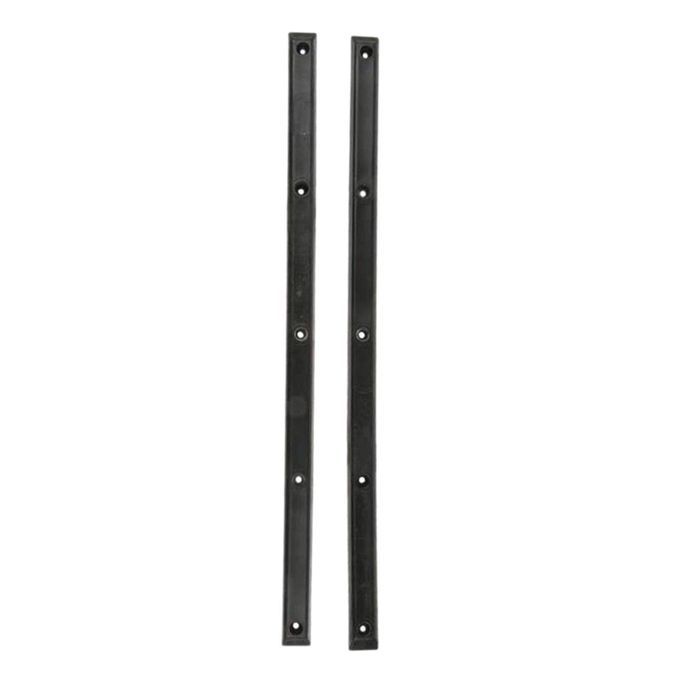 2x Skateboard Longboard Rails Guard Tail Guard Protection Rubber Black
